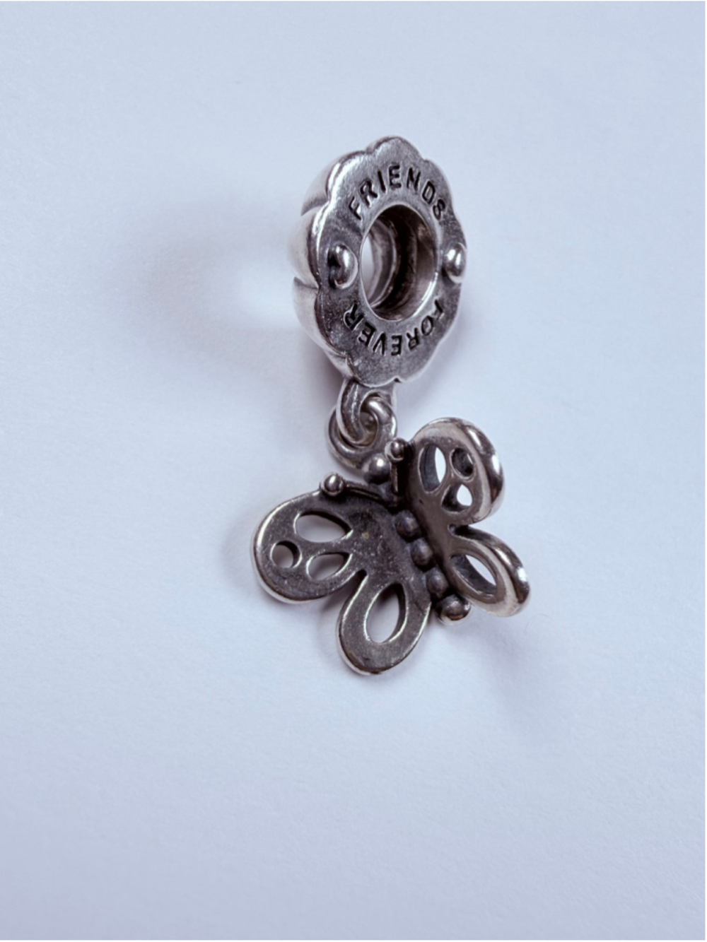 Pandora Butterfly Best Friends Forever 925 Sterling Silver ALE Dangle Charm Bead